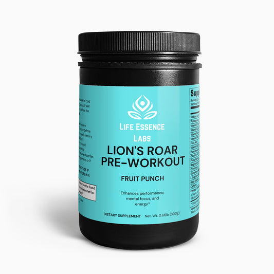 Unleash Your Inner Strength with Lion's Roar Pre-Workout | LifeEssence Labs